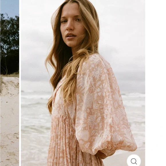 Kyra maxi dress in apricot blush - Picture 5 of 9